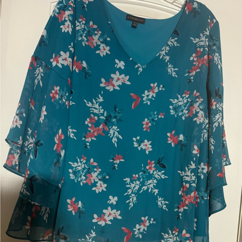 Lane Bryant Turquoise Blouse